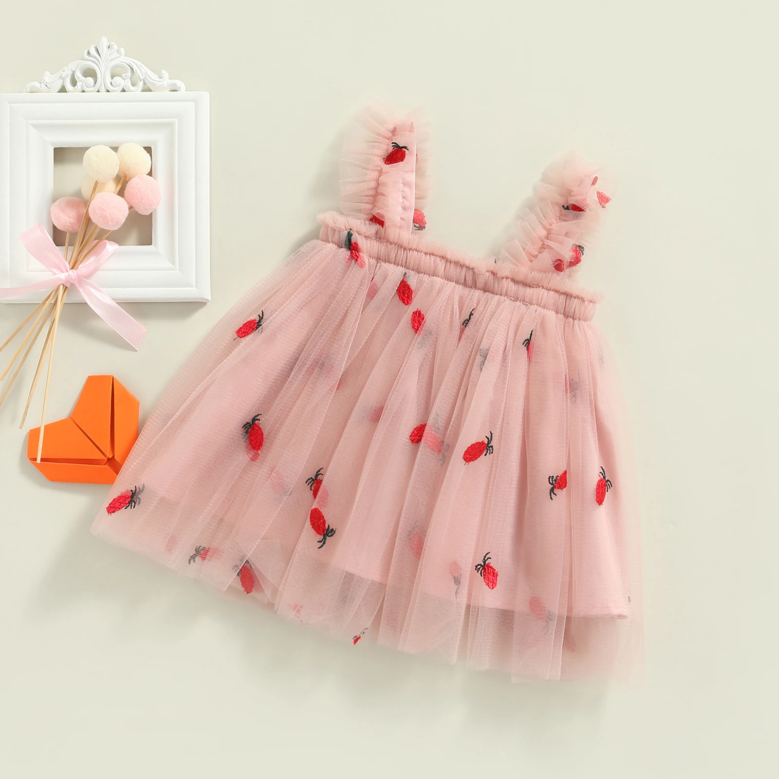 0-5Y Toddler Girls Princess Daisy/Fruit Dress - MumsDeal