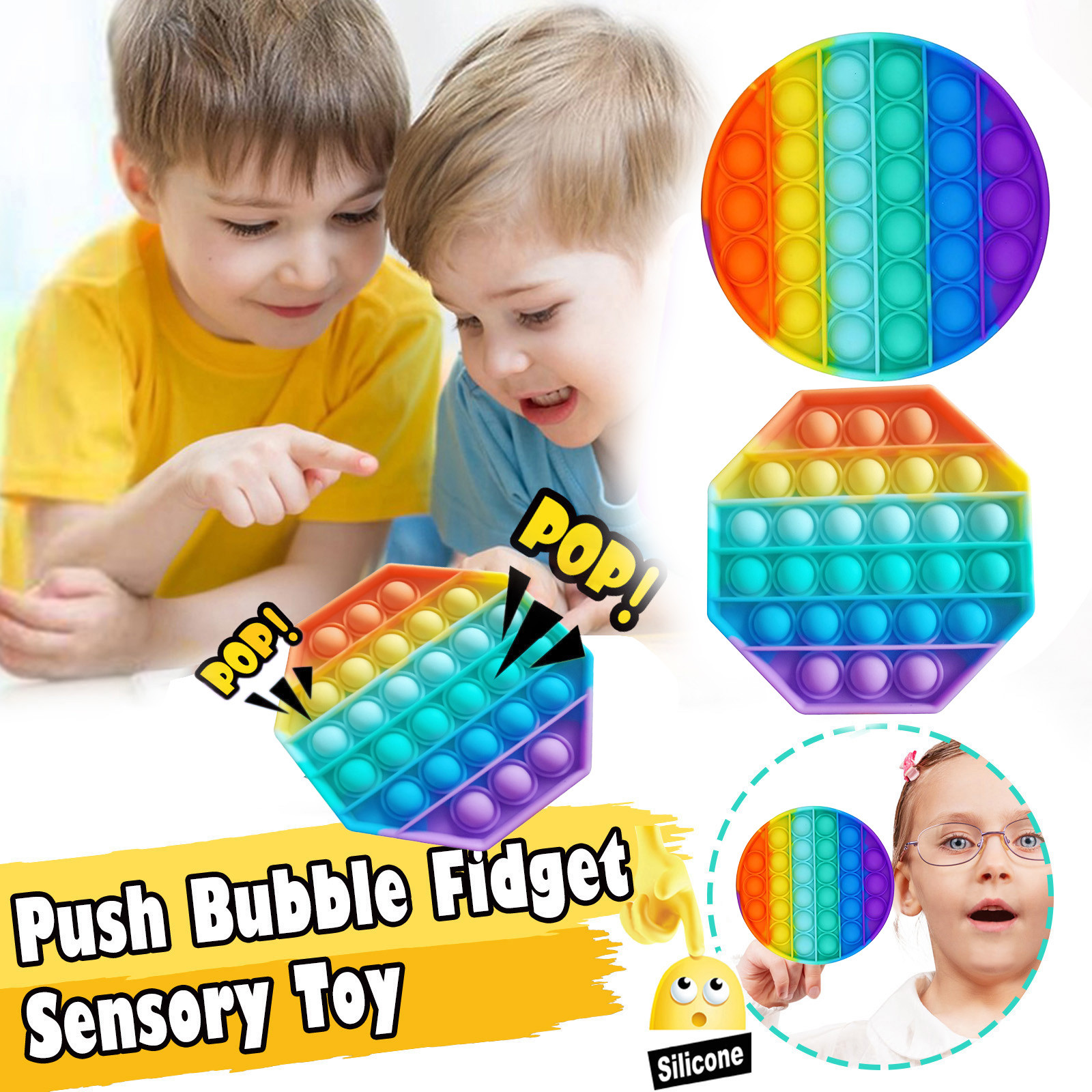 Jouet Sensoriel Anti Stress Pour Enfants, Jouets Sensoriels De Tri Des Couleurs Jeu De Fidget Jouet Sensoriel à Presser Autisme Pour Développer La Motricité Fine Des Tout Petits P 229708