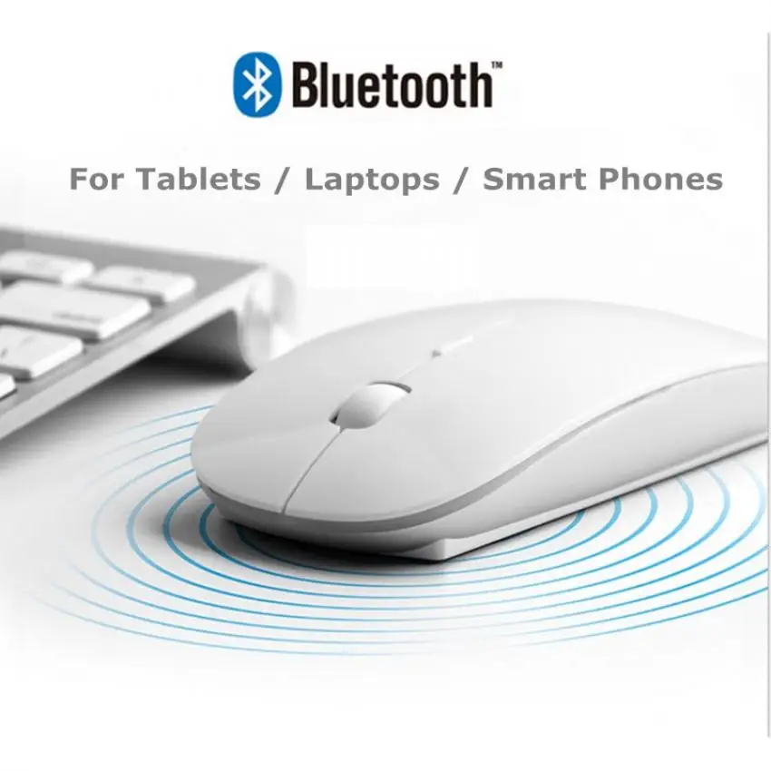 5.1 Bluetooth 1600 DPI Bluetooth Wireless Mute Slim Mouse for Tablet Laptop Smart Phones desktop mouse