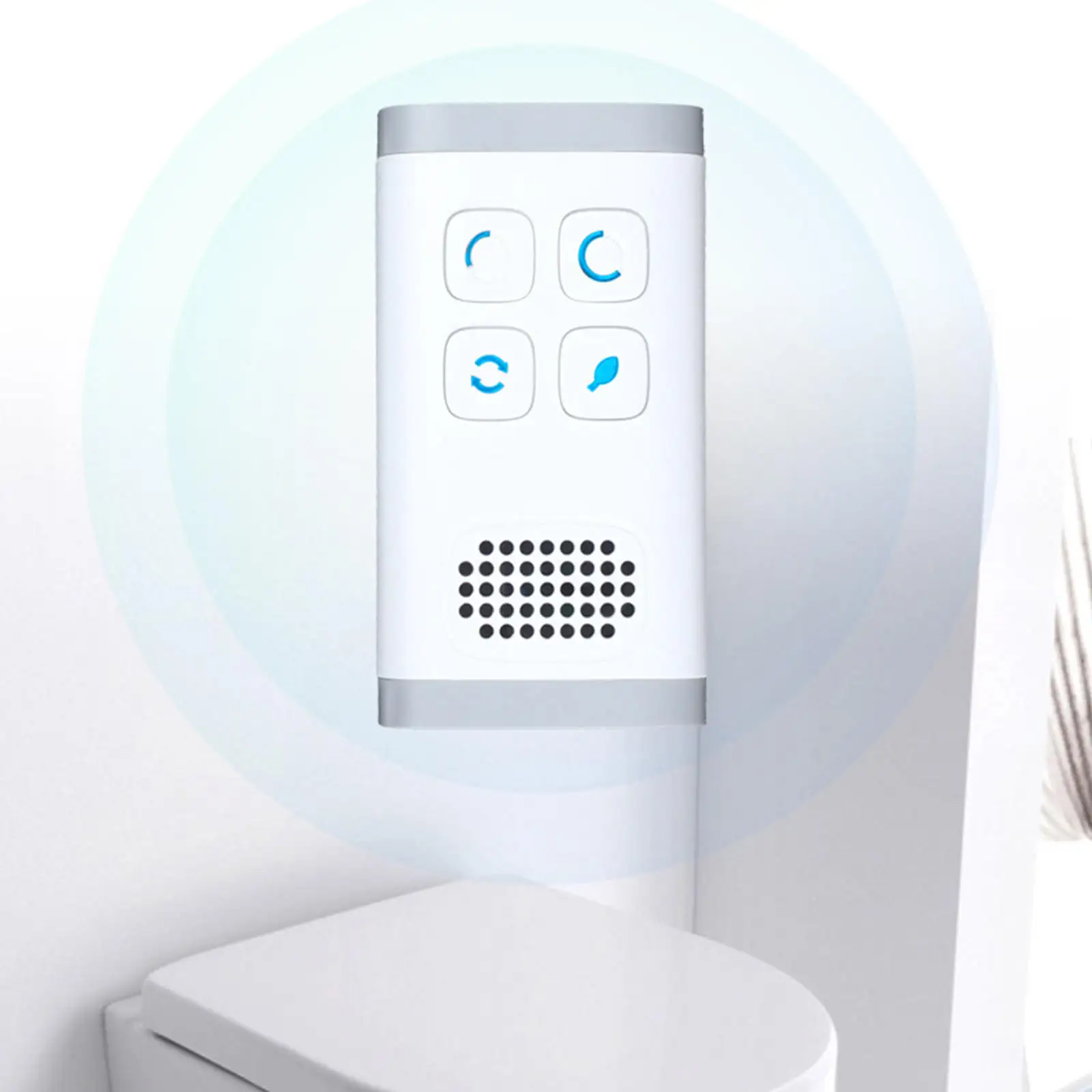 Mini Air Purifier US Plug Odor Ozone Generator Sterilizer for Public Toilets Bathroom Garage Horizontal Household