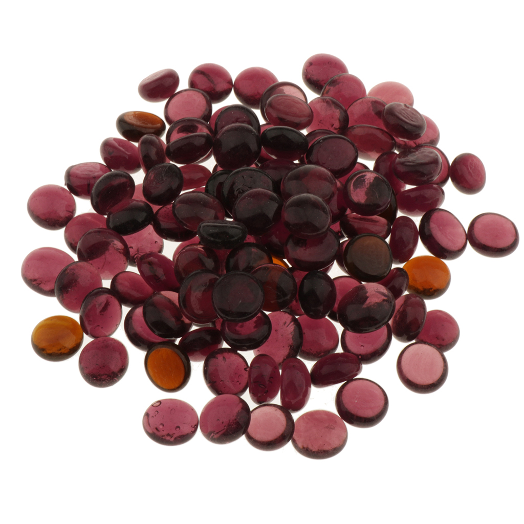 100Pcs Glass Marble Beads Crystal Balls Pebbles Stones for Vase Filler Decor Plants
