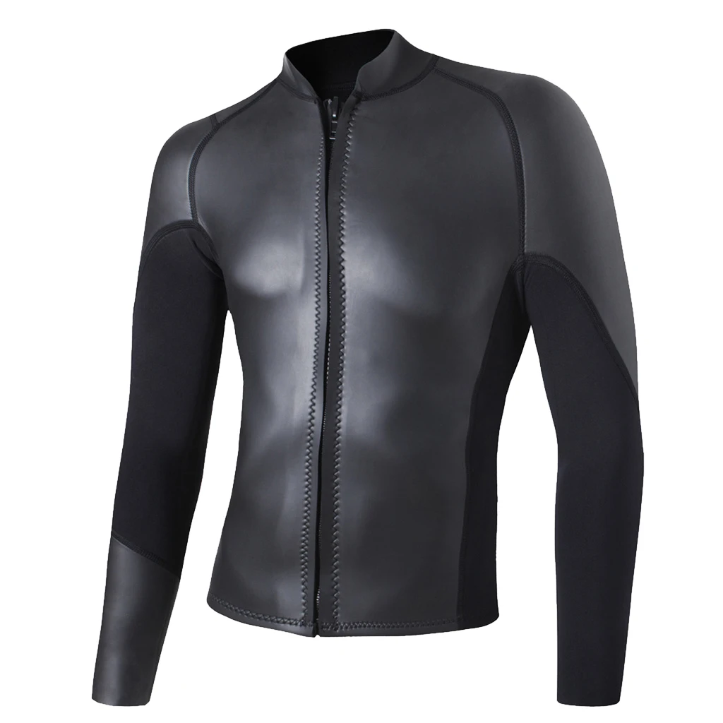 Wetsuit Top for Women Premium 2mm Neoprene Diving Suit Jacket  Long Sleeves Front Zipper Dive Beach Top Surfing Suit