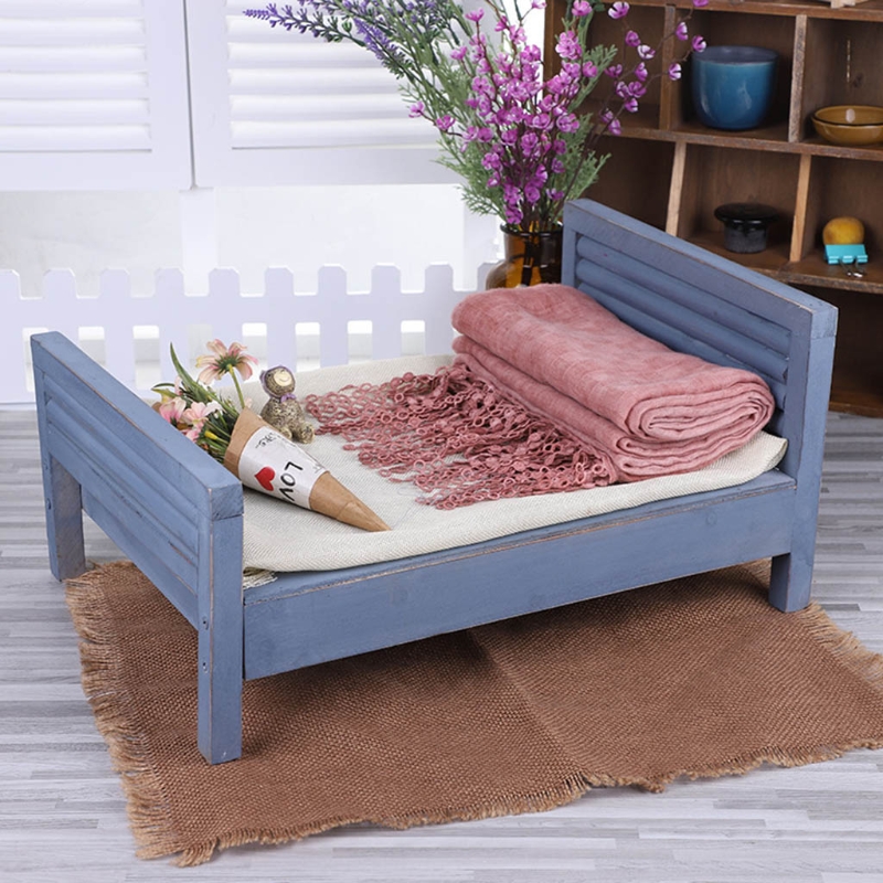 Cama do Bebê Berço de Madeira Recém-nascido Posando Destacável Mini Foto Tiro Adereços Infantil Fotografia Acessório N7me 7 Cheap Fotografia de recém-nascidos