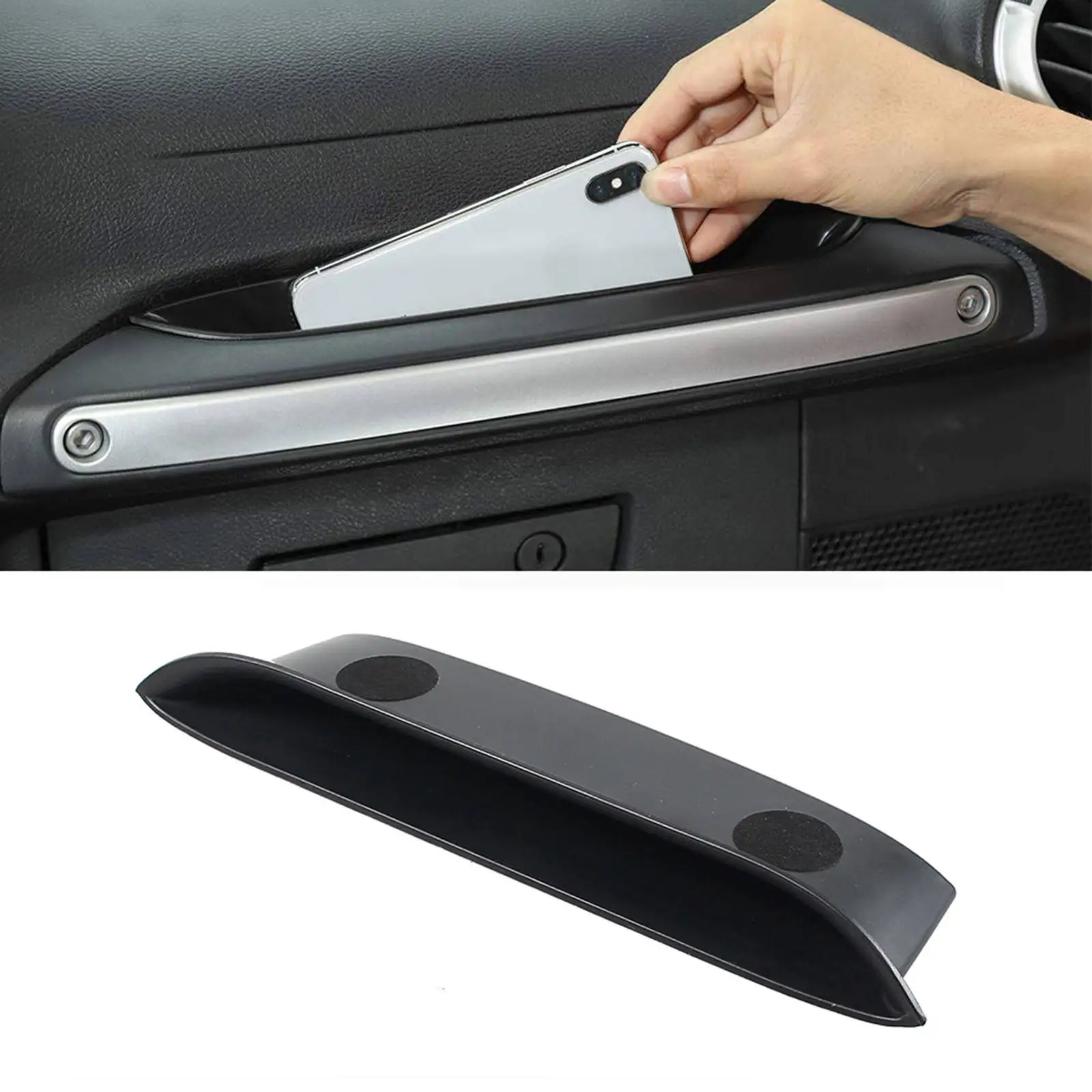 Grab Handle Tray Part Interior ABS Plastic Handrail Storage Box for Jeep Wrangler JK 2011-2018 Unlimited Jku 11-18 Sahara