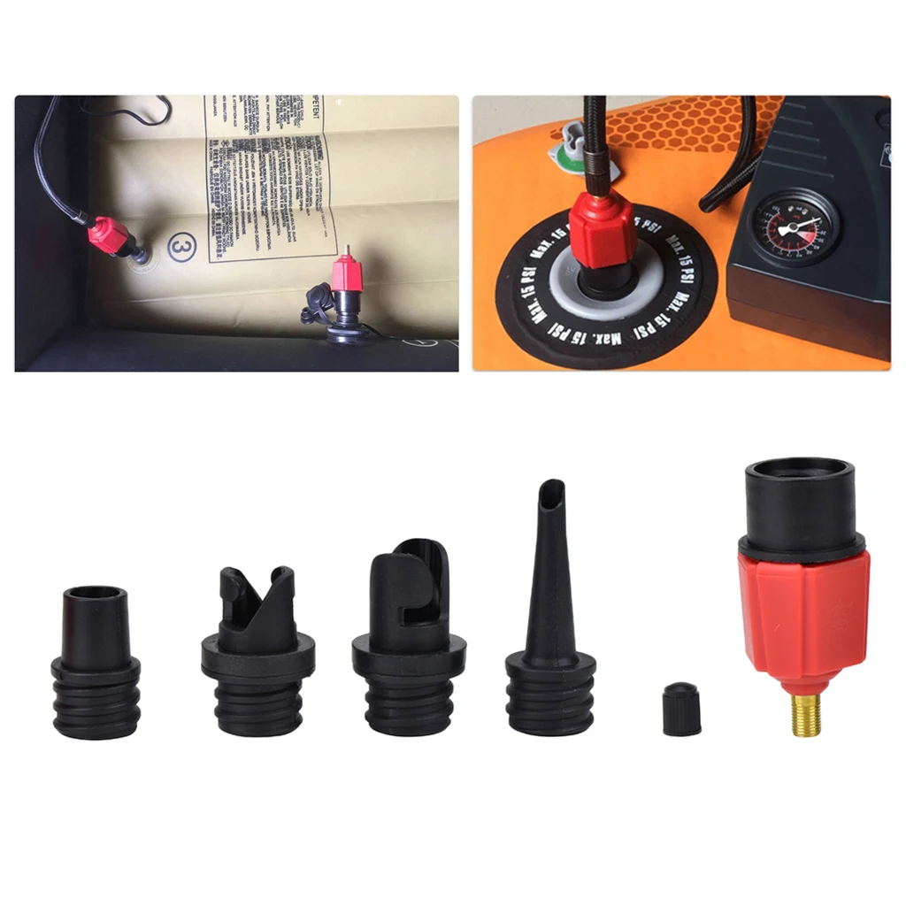 Wide Alloy Valve Adapter Set Use for Canoe, Kayak, Paddle Board, Air Mattress, Swimming , Inflated Toys