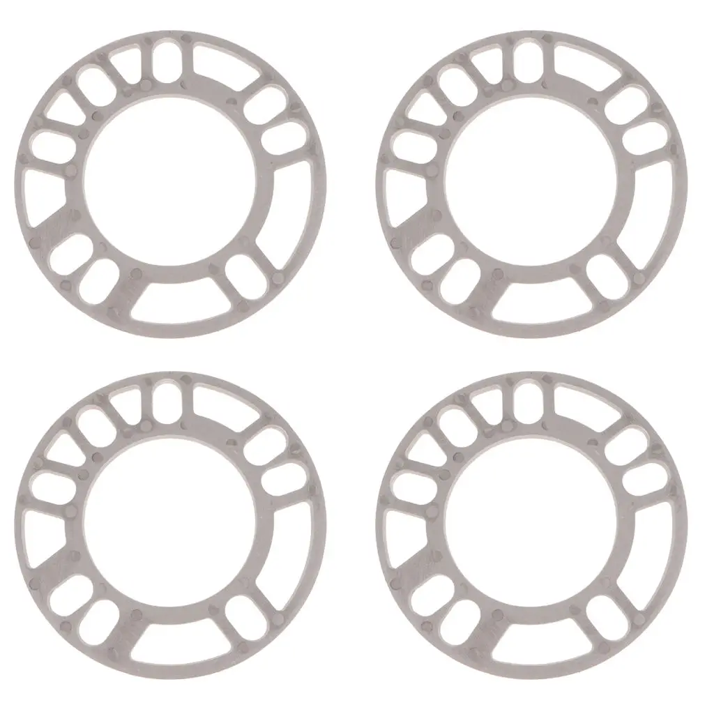 4x Universal 5mm Auto Car Aluminum Wheel Spacers Kit 5mm Thick 75mm ID 135mm OD  Car Wheel Thicken Spacer for Car
