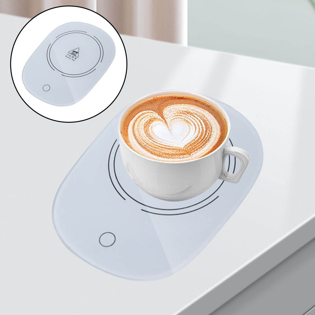 Cup Warmer Coaster Milk Mug Beverage Heater Thermal Coaster Mug Heating Tray 55°C Tea Coffee Heater Pad Electric Cup Heater Pad