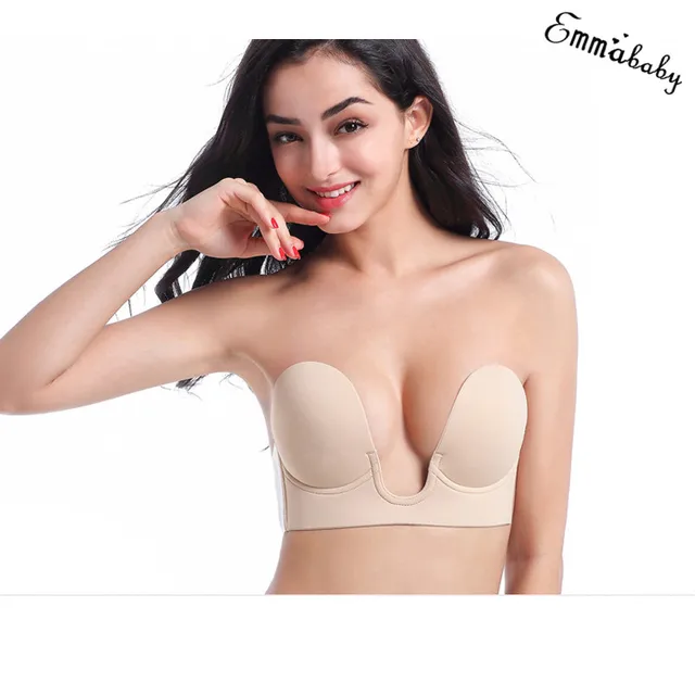 Hot Sale Women Self Adhesive Bras Seamless Strapless Backless