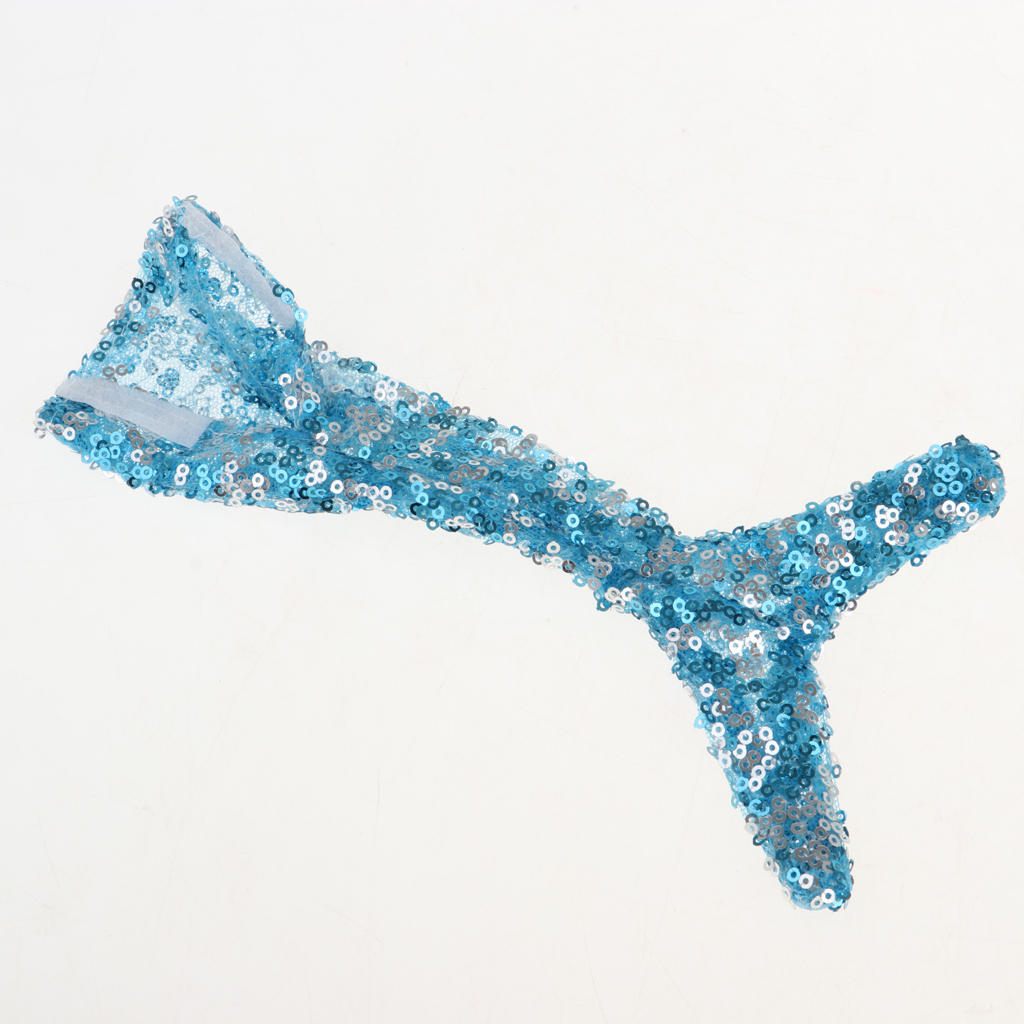 New Hot Doll Garments Outfit Swimwear Mermaid Big Tail Dress Bra Top for 12''  Doll Accessories Light Blue