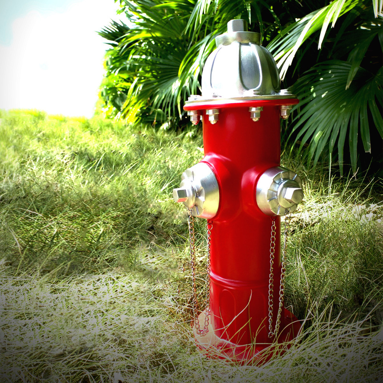Outdoor Ornaments Fire Hydrant Garden Statue Puppy Pee Post Training Decoration Lawn Sculpture Yard Flowerbed Crafts Decor