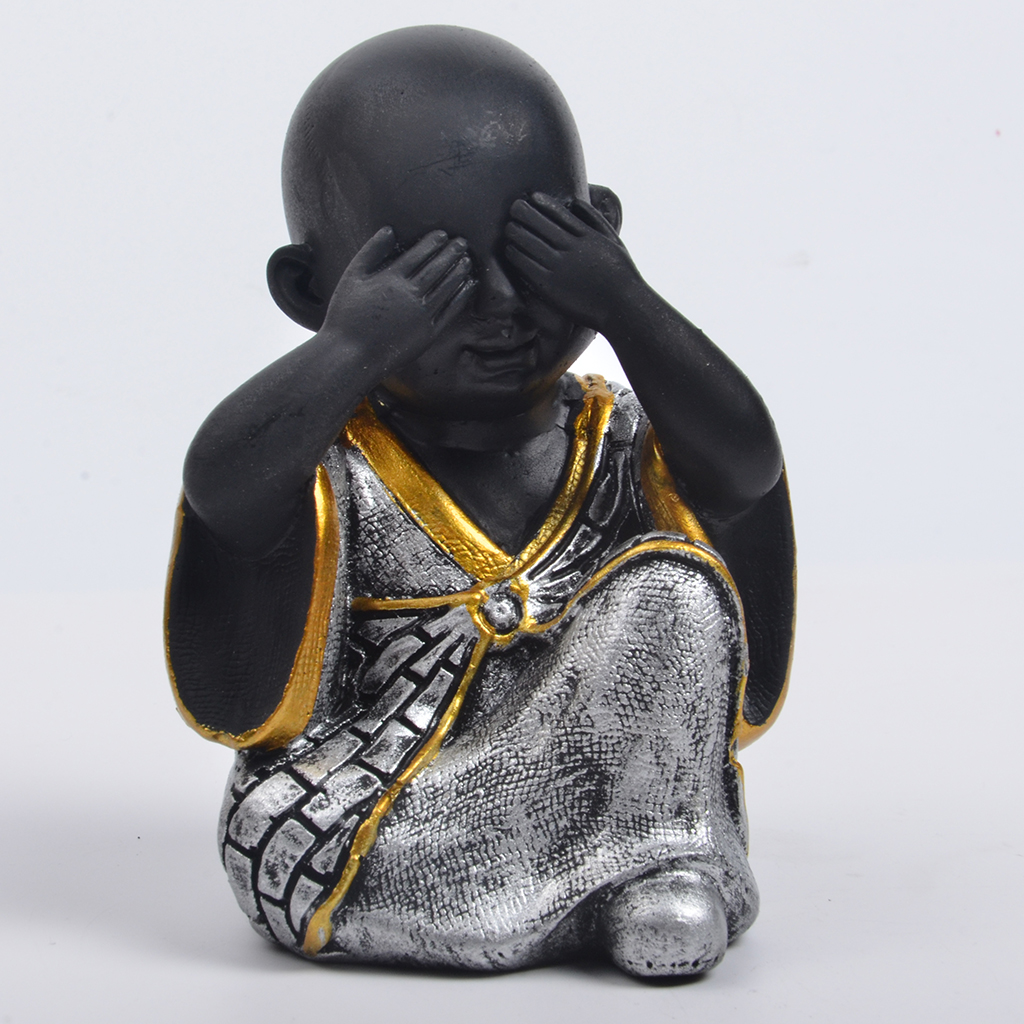 Little Monks Figurine Statue Baby Buddha Sculpture Home Office Decor Gift