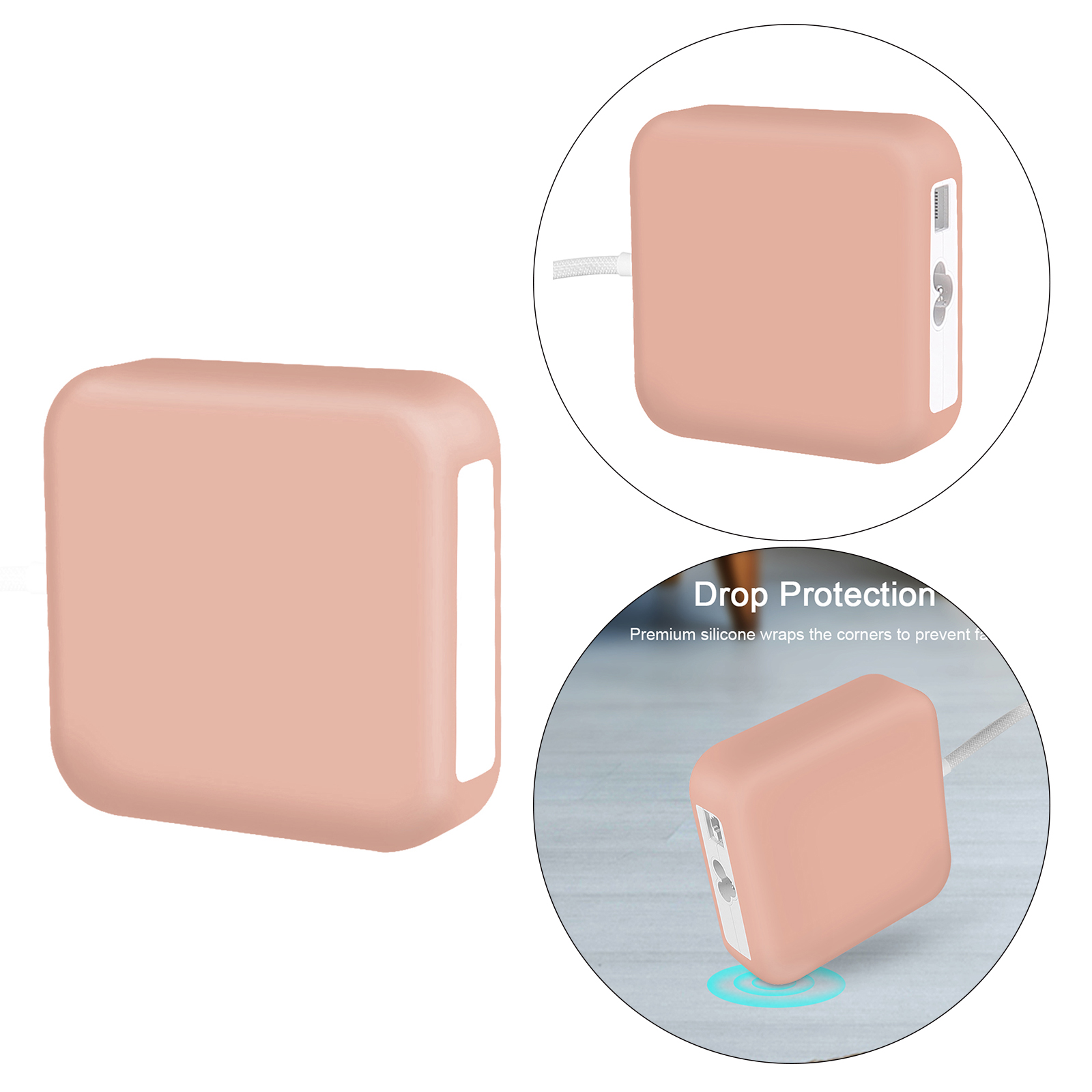 Liquid Silicone Cases, Shockproof Skin for iMac 2021 143W Power Adapter Cover Charger Cover Case Sleeve