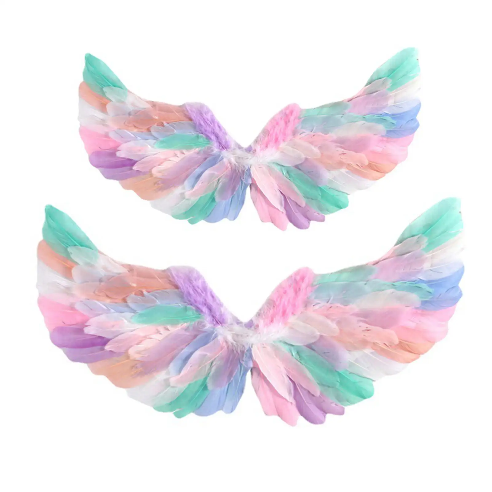 Kids Fairy Wing Colorful Wing Fairy Wing Fancy Dress Wing Feather Angel Wing for Christmas Living Room Decor Cosplay Kids Girl