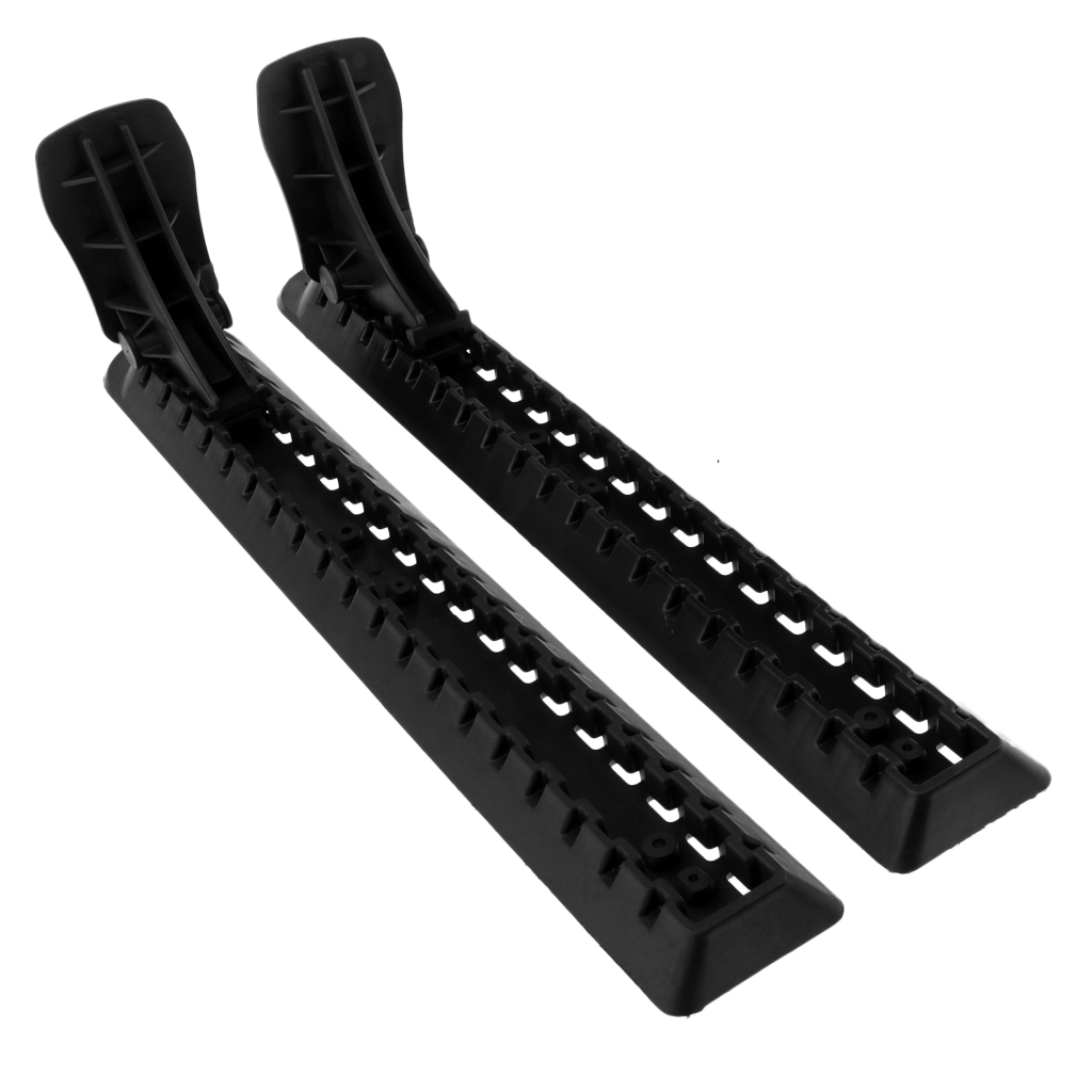 2 Pieces Black Nylon Kayak Foot Brace Pedal Feet Rest Peg Paddle Gear Accessories with Mounting Hardware