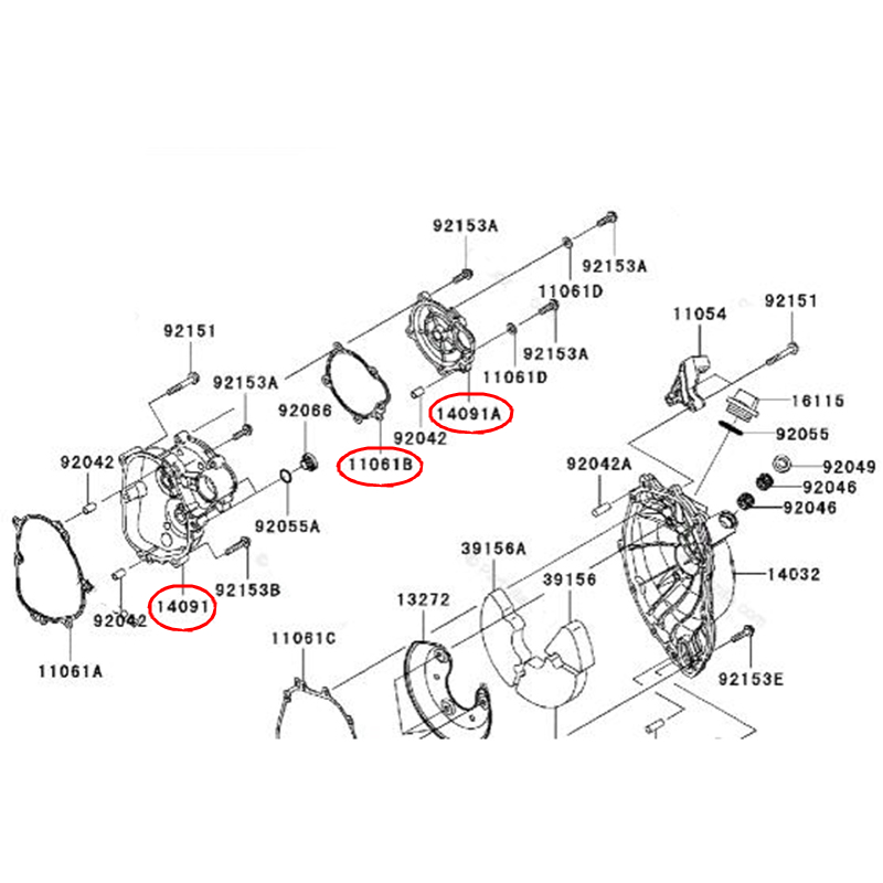ゆう 11054-1865 カワサキ純正 ブラケット リア キャリパー HD DIXER
