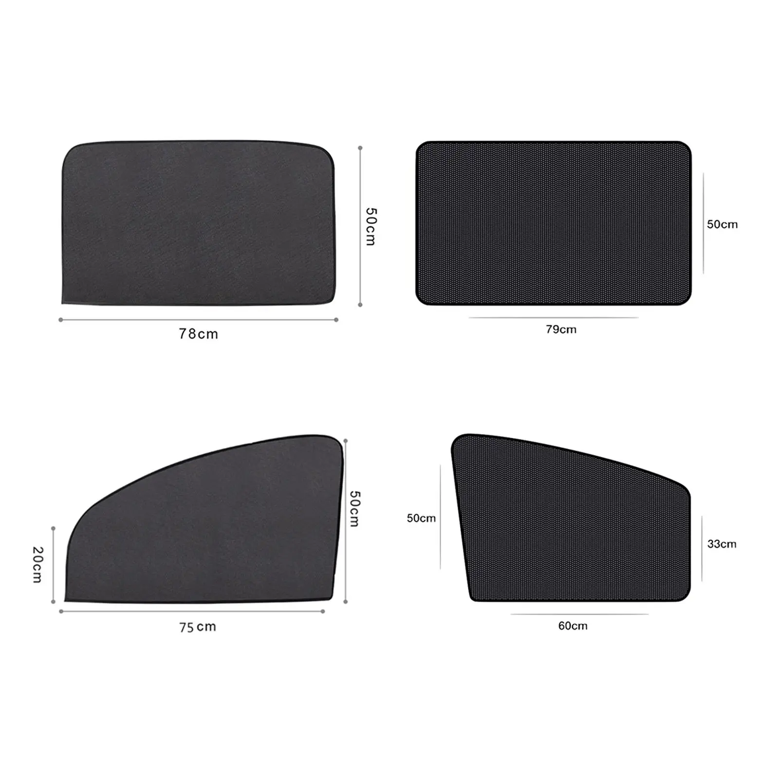 Anti-UV Car Magnetic Side Window Cling Sun Shade Kit Premium Retractable Supplies Easy Install Accessories