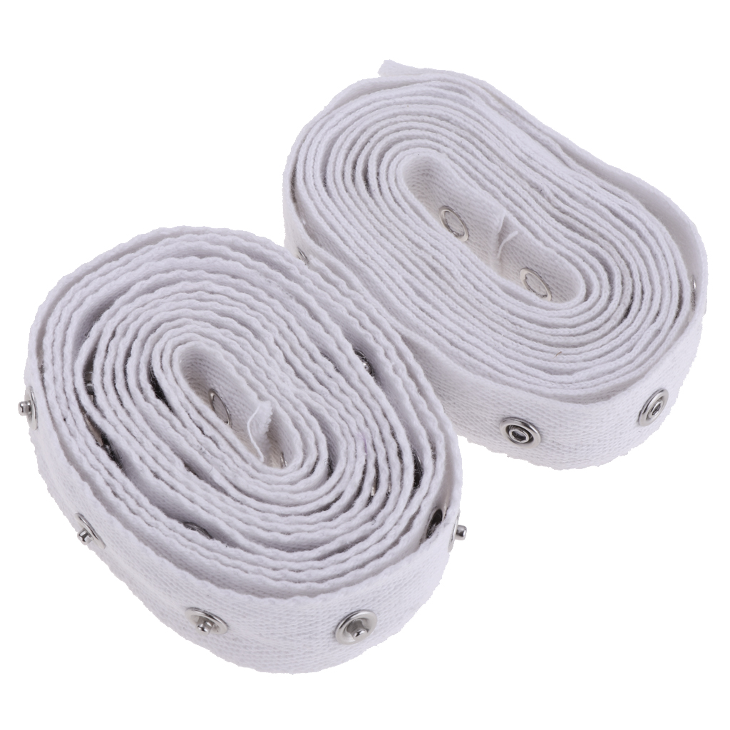 2 Yards 20mm Silver Metal Snap Buttons Tape DIY Sewing Craft Supply Fastener