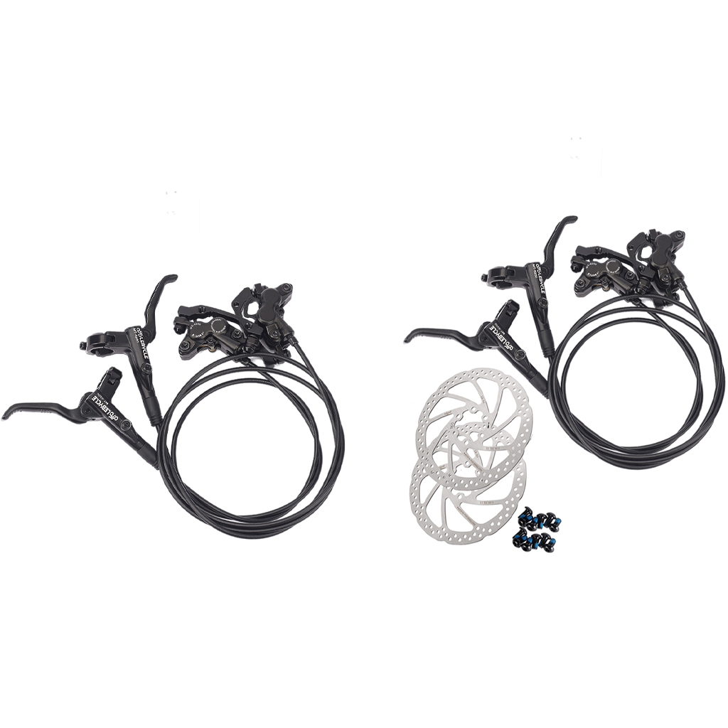 4 Piston Mountain Bike Bicycle Hydraulic Disc Brake Set For MTB Bike Downhill Cycling Accessories