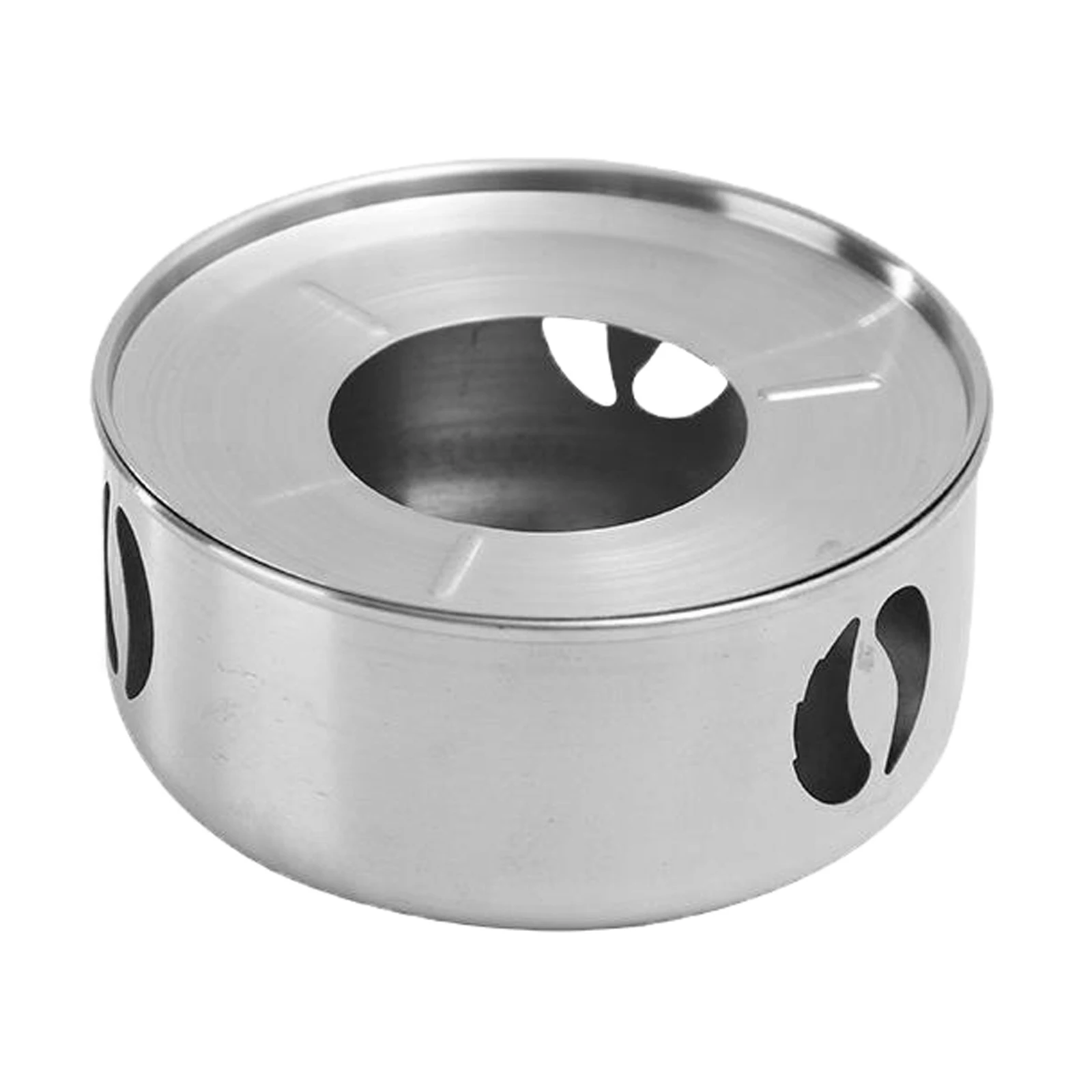 Portable Alcohol Stove, Outdoor Mini Burner, Ultralight Camping Stove for Picnic Camping Cooking (Silver)