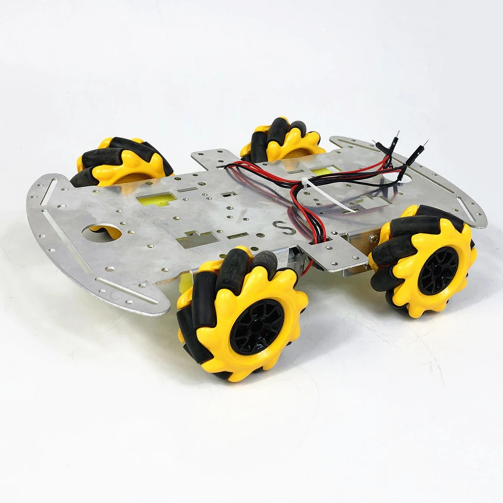 Smart Car Robot with Chassis And Kit ( TT Motor, Coupling, Mecanum Wheels )