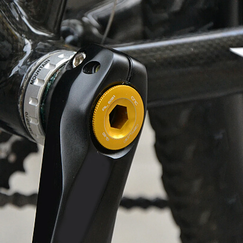 1x Bike  Crankset Arm Fixing Bolt CNC M20 Threads Screw For Shimano