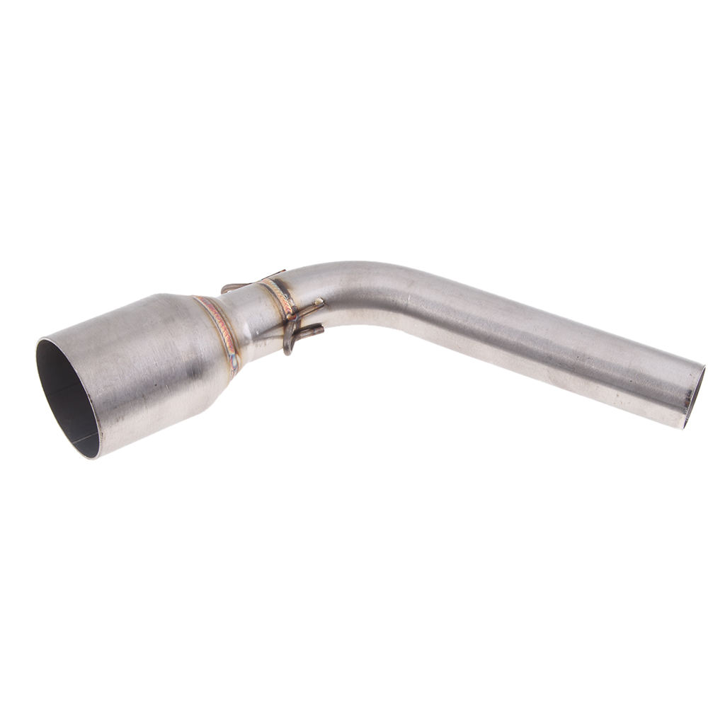 51mm Motorcycle Exhaust Muffler Mid Pipe Front Link Pipe Slip On for Honda GROM MSX125 2013-2015