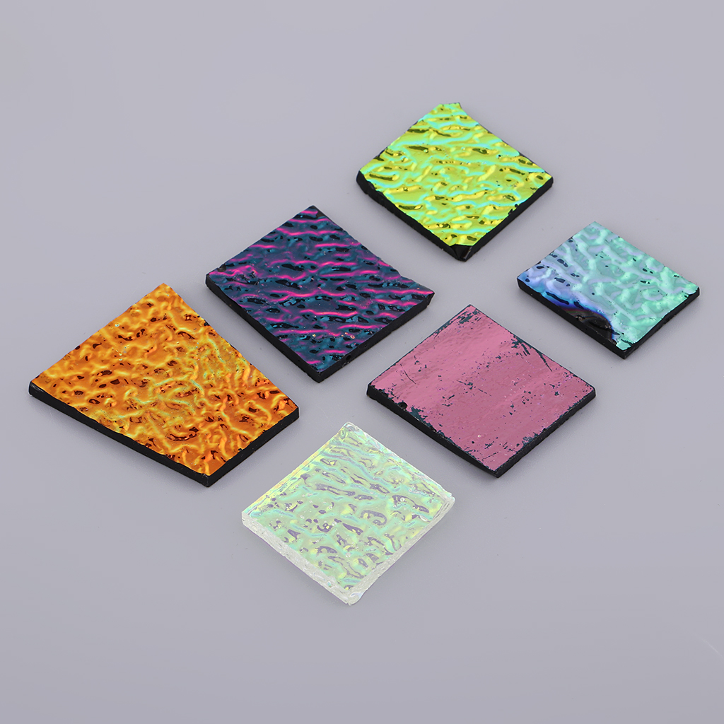 Dichroic Testure Fusing Glass Fusible Glass Pieces Jewelry Making Crafts