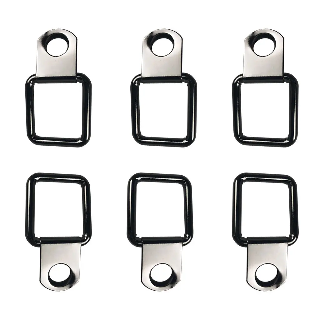 6X Metal D Ring Tie Downs Cargo Trailer Anchors Points with Mounting Bracket