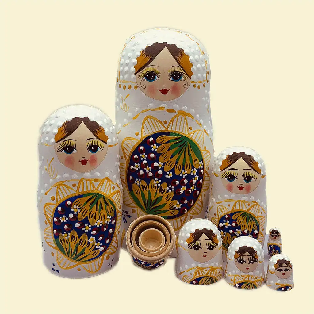 Matryoshka Dolls Toys New Year Gift Basswood Wooden Dolls Educational Toys cabbage patch doll