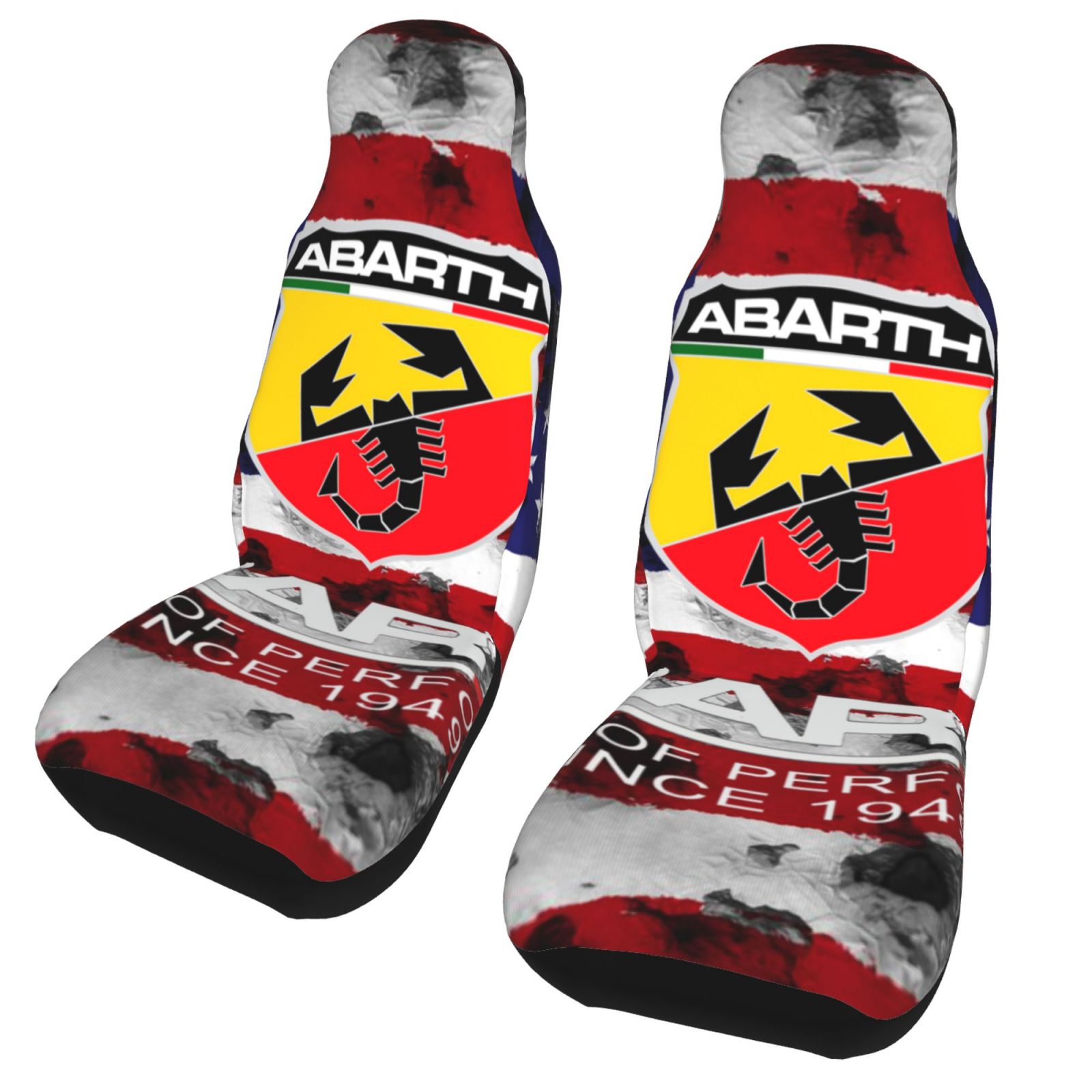 Чехлы на сиденья автомобиля, с логотипом Abarth, американский флаг |  AliExpress