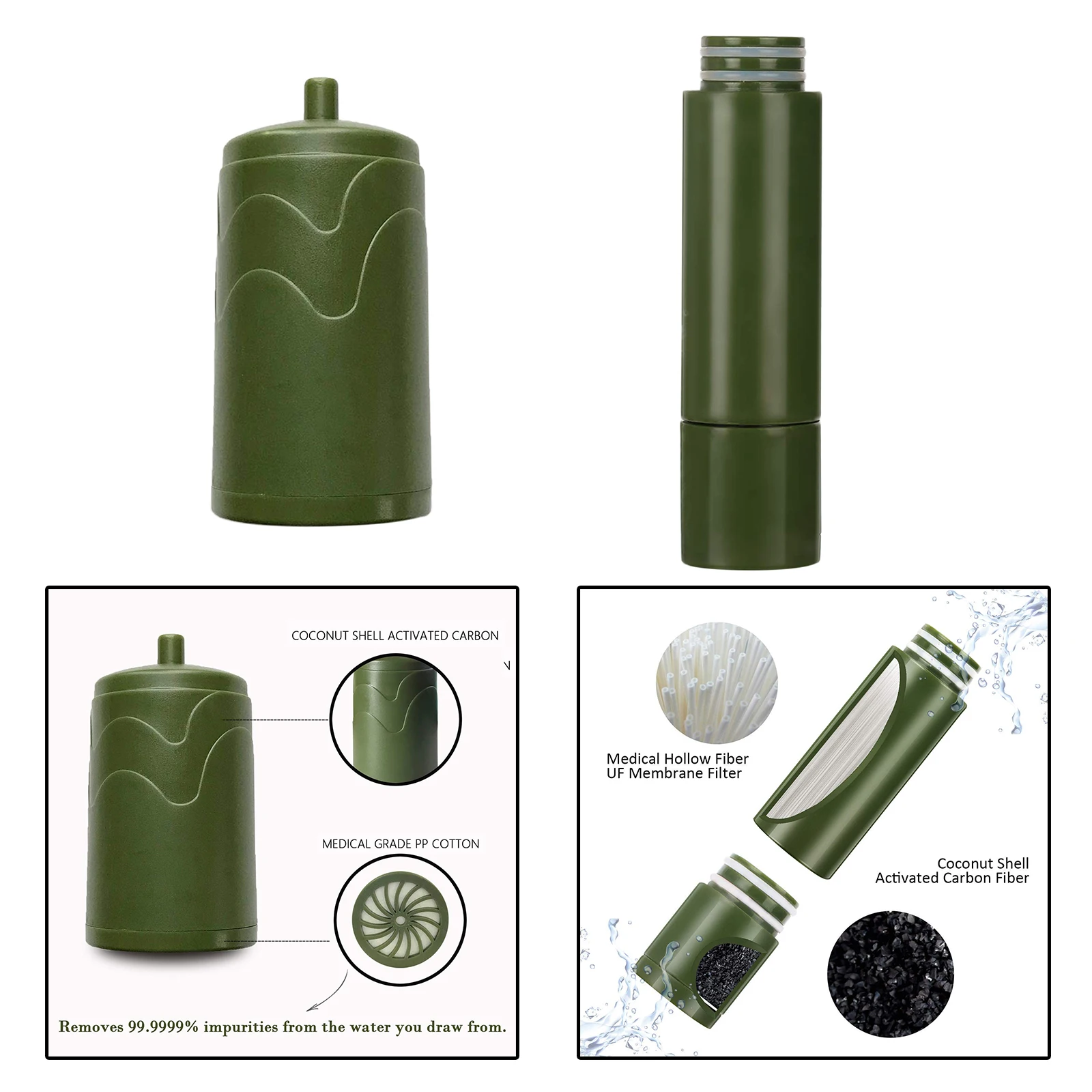 Replaceable Pre-Filter Filter for Outdoor Survival Water Purifier Filtration