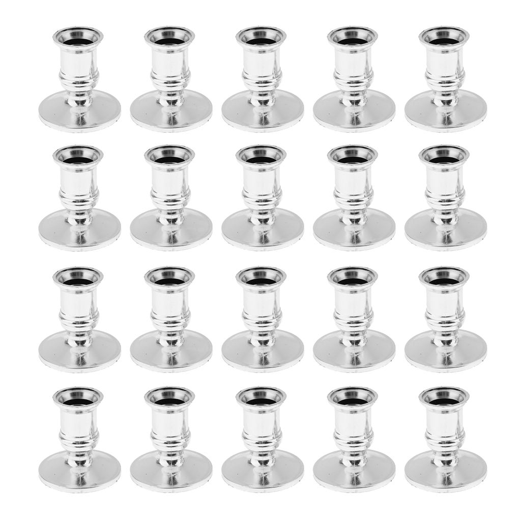 20X Electronic Pillar Candle Base Candle Holder Plastic for Wedding Ambience