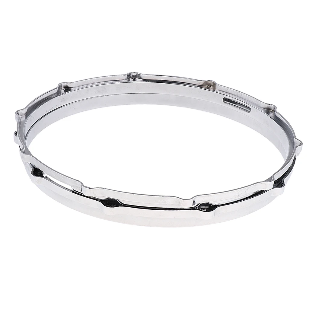 Tooyful 1 pair  Snare Drum Hoop Ring Rim Aluminum Alloy for 14'' Snare Drum Percussion Instrument Parts Accessories