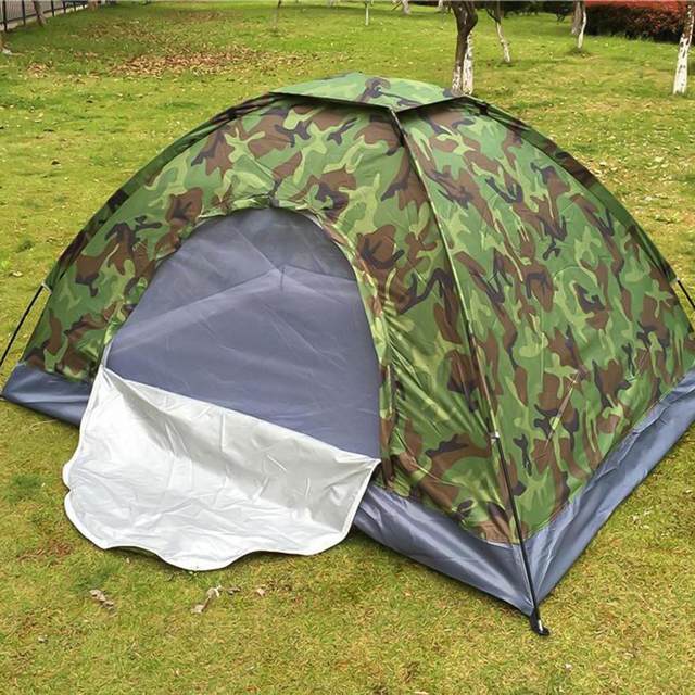 Camo top backpacking tent