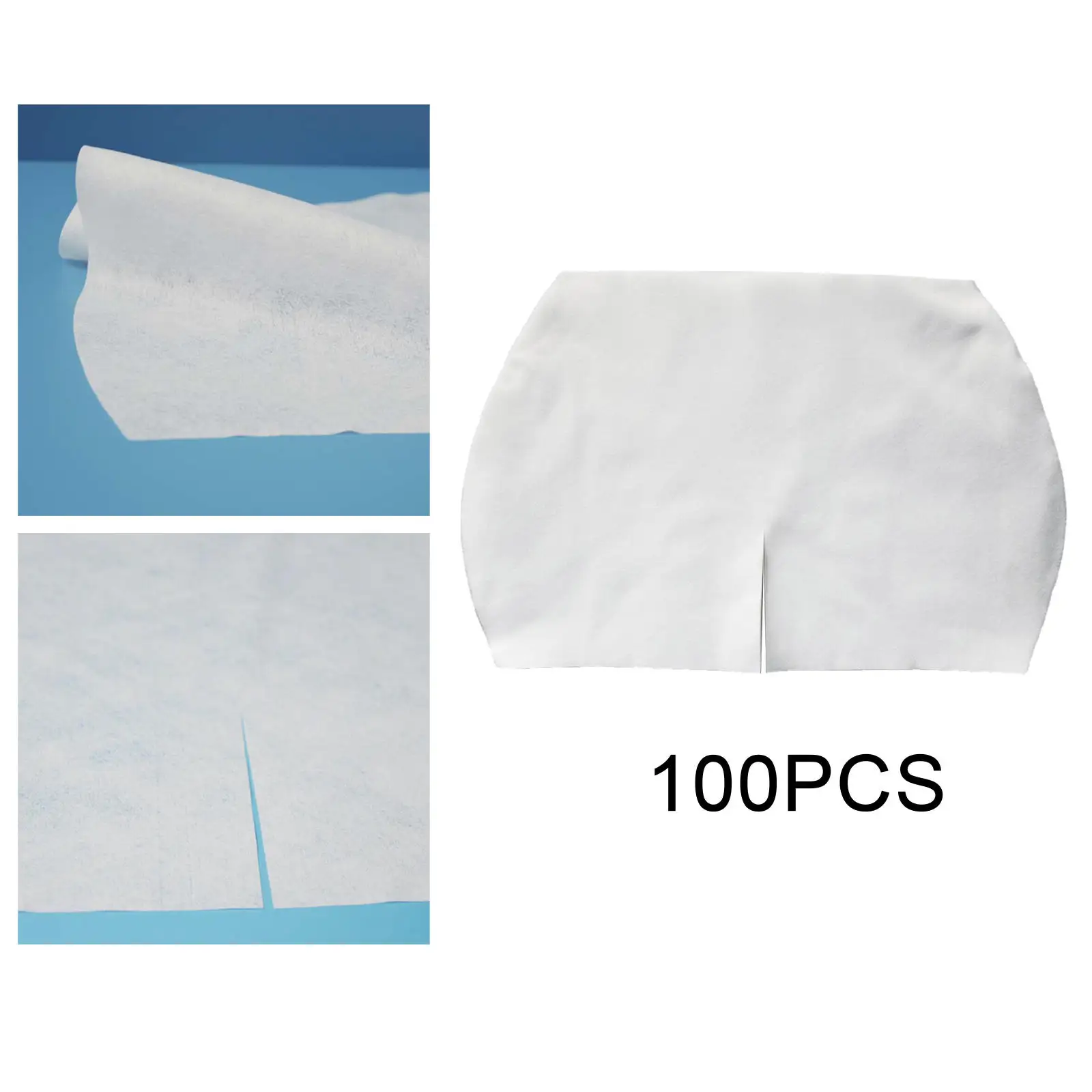 100Pcs Makeup Disposable Non Woven Cotton Hips Paper Pads DIY Hip Protector Easy to Use White Soft Skin Care Hip Guard for Home