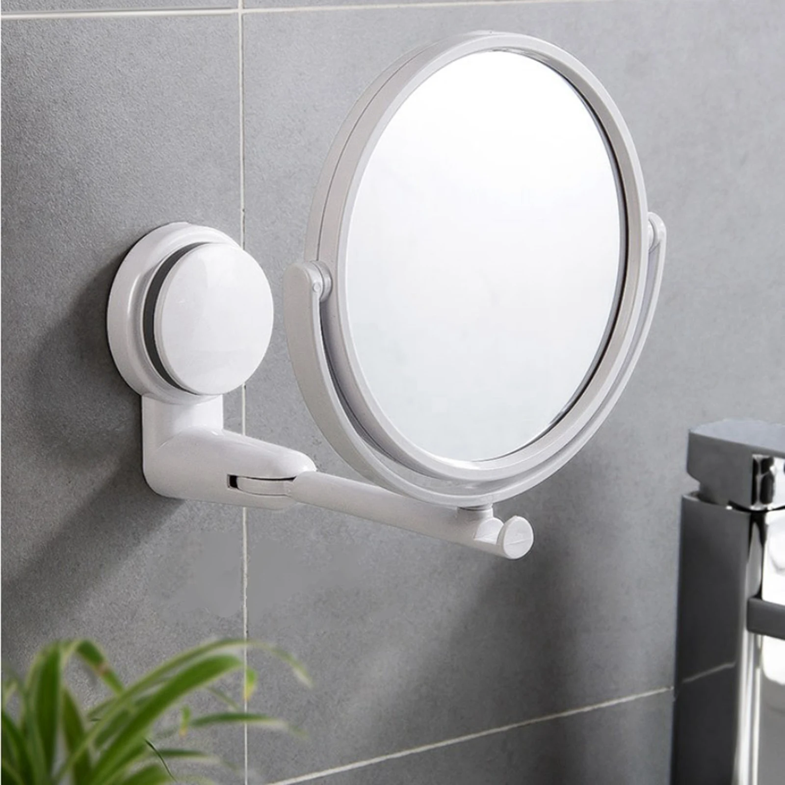 Extending Wall Mounted Mirror Bathroom Makeup Cosmetic Mirror