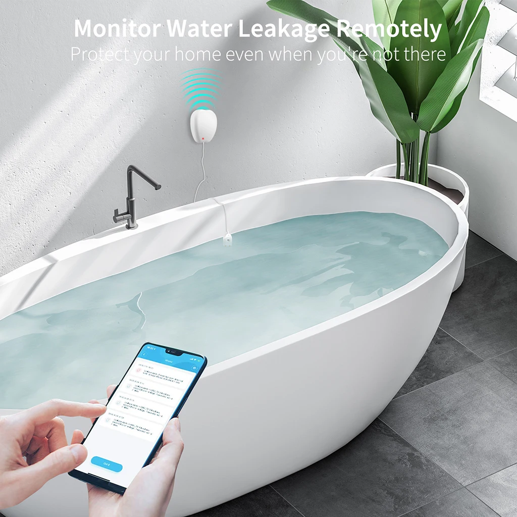 Water Alarm Level Bath Tub Sink Water Overflow Alerts Sensor Kitchen Alert