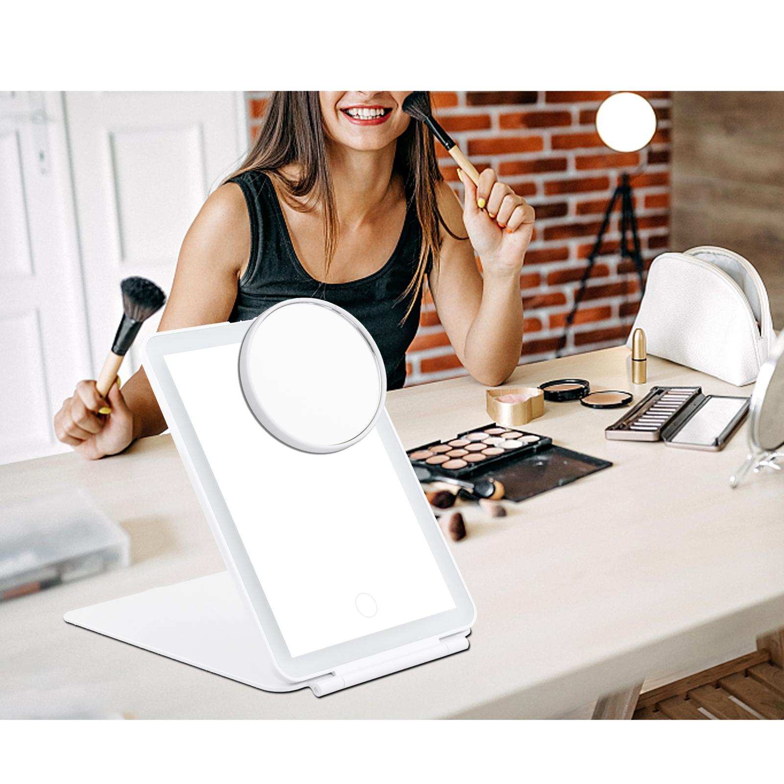 Lighted Makeup Mirror 10x Magnifying Smart Touch Control Countertop Makeup Gift Women