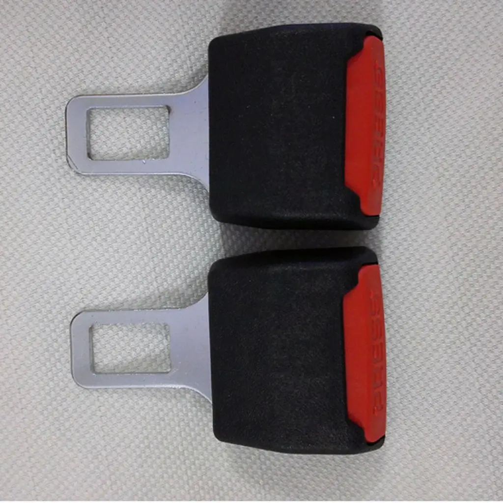 2x Universal Car Safety Seatbelt Buckle Plug Extender Clasp Replacement Clip Extension Belt Buckle