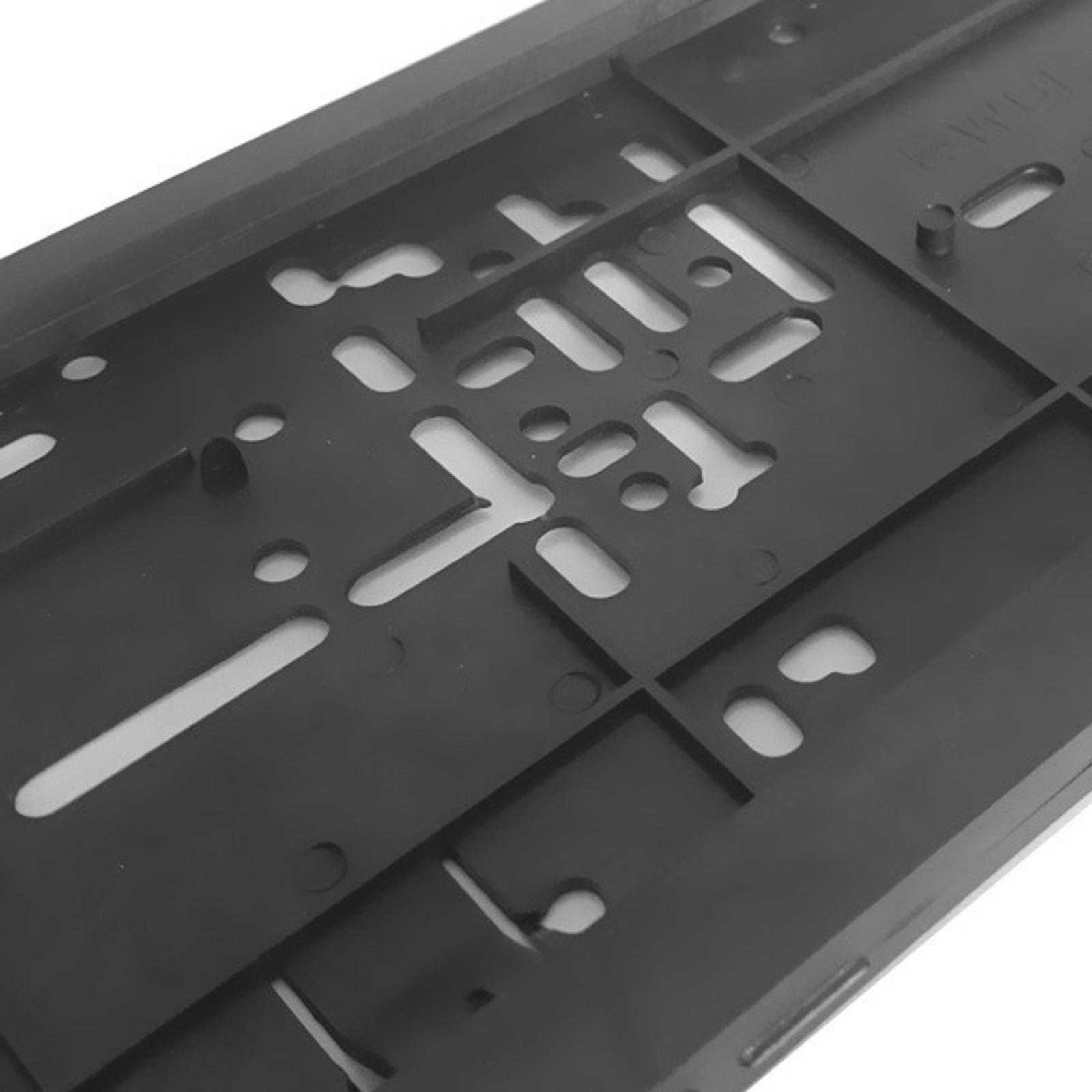 PVC Plastic Car Vehicles License Plate Holder License Bracket Car Tag Covers Fits EU Standard Cars Easy Installation Waterproof