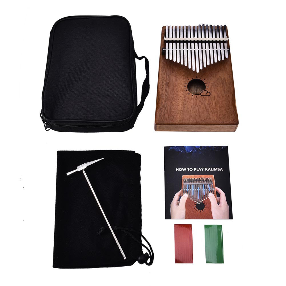 Presentes de Percussão Profissional Chaves Kalimba Mbira Likes Mogno Sólido Madeira Polegar Piano Dedo Cmg786 17 13 sólido madeira polegar piano dedo presentes de percussão cmg786