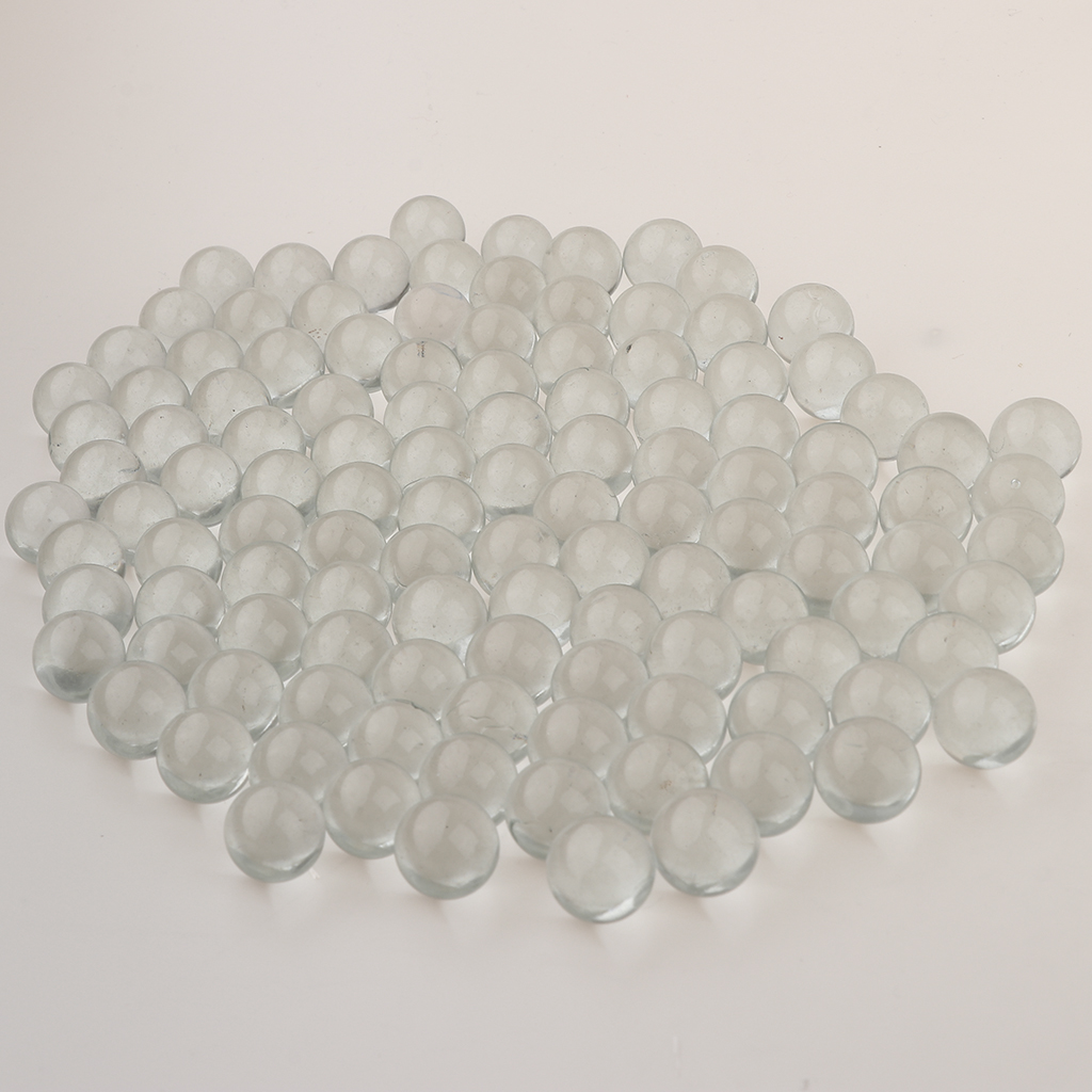 100x 13mm Fun Glass Marbles Balls Run Chinese Checkers Marble Solitaire Toys