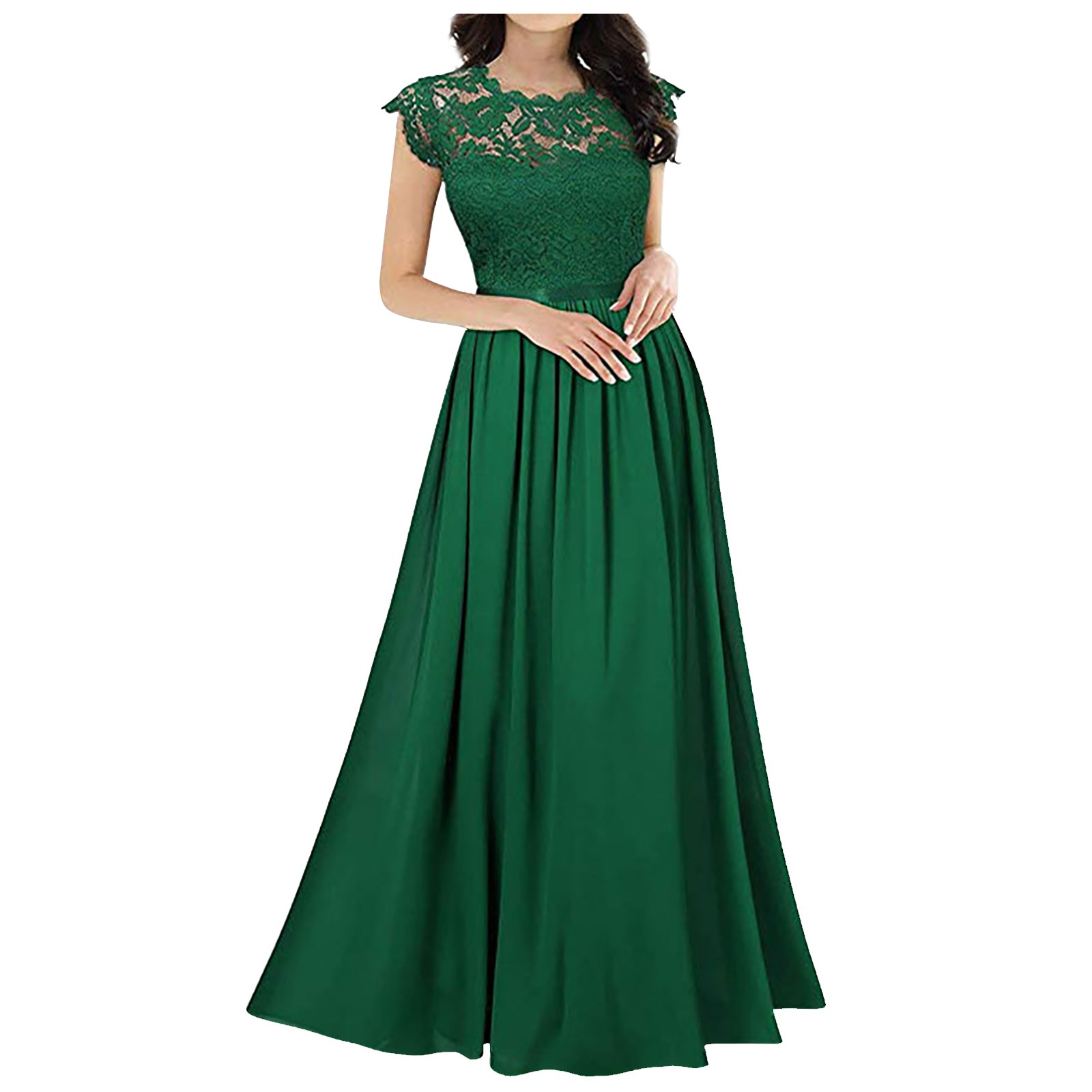 damas de honra elegante maxi vestido de