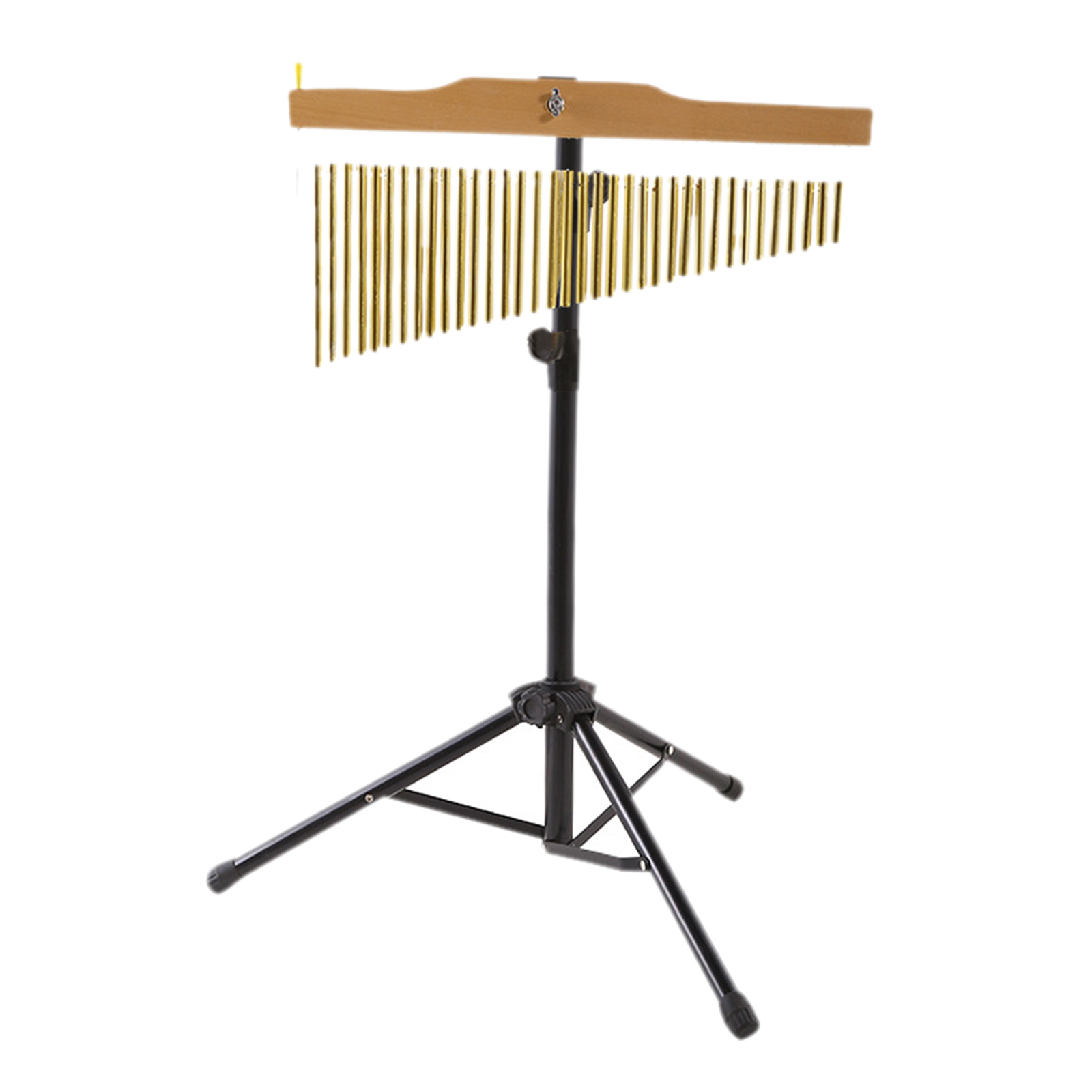 20/25/36 Tone Metal Golden Bar Chimes Single-row Percussion Instrument with Tripod Stand Striker Mallet for Children Music Lover