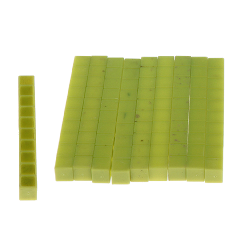 10pcs   Maths Material 1-10cm Counting Blocks Children Toy Green