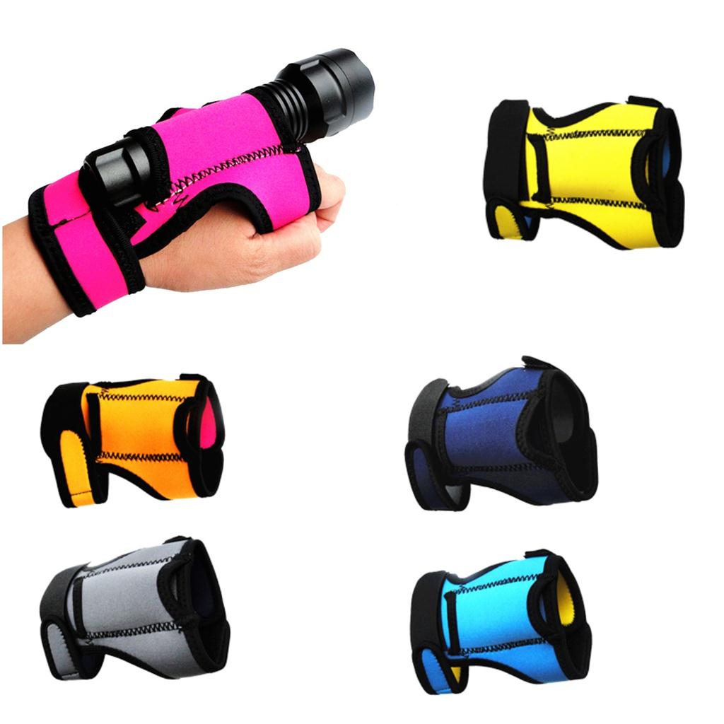 Hand and Arm Strap Adjustable Soft Hand Mount for Led Flashlight Dive Lights Scuba Torch