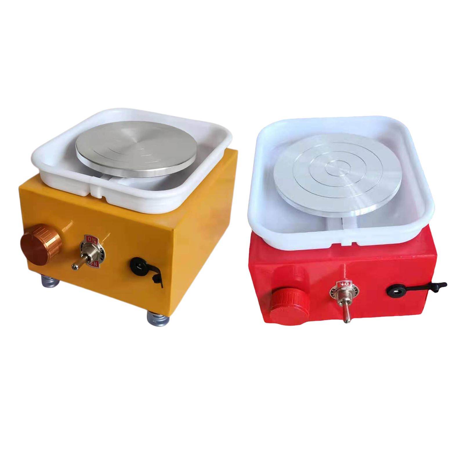 Electric Pottery Wheel Mini Clay Forming Ceramic Trimming Wheel US Plug Art Craft Machine for Beginner Home Use School Teaching