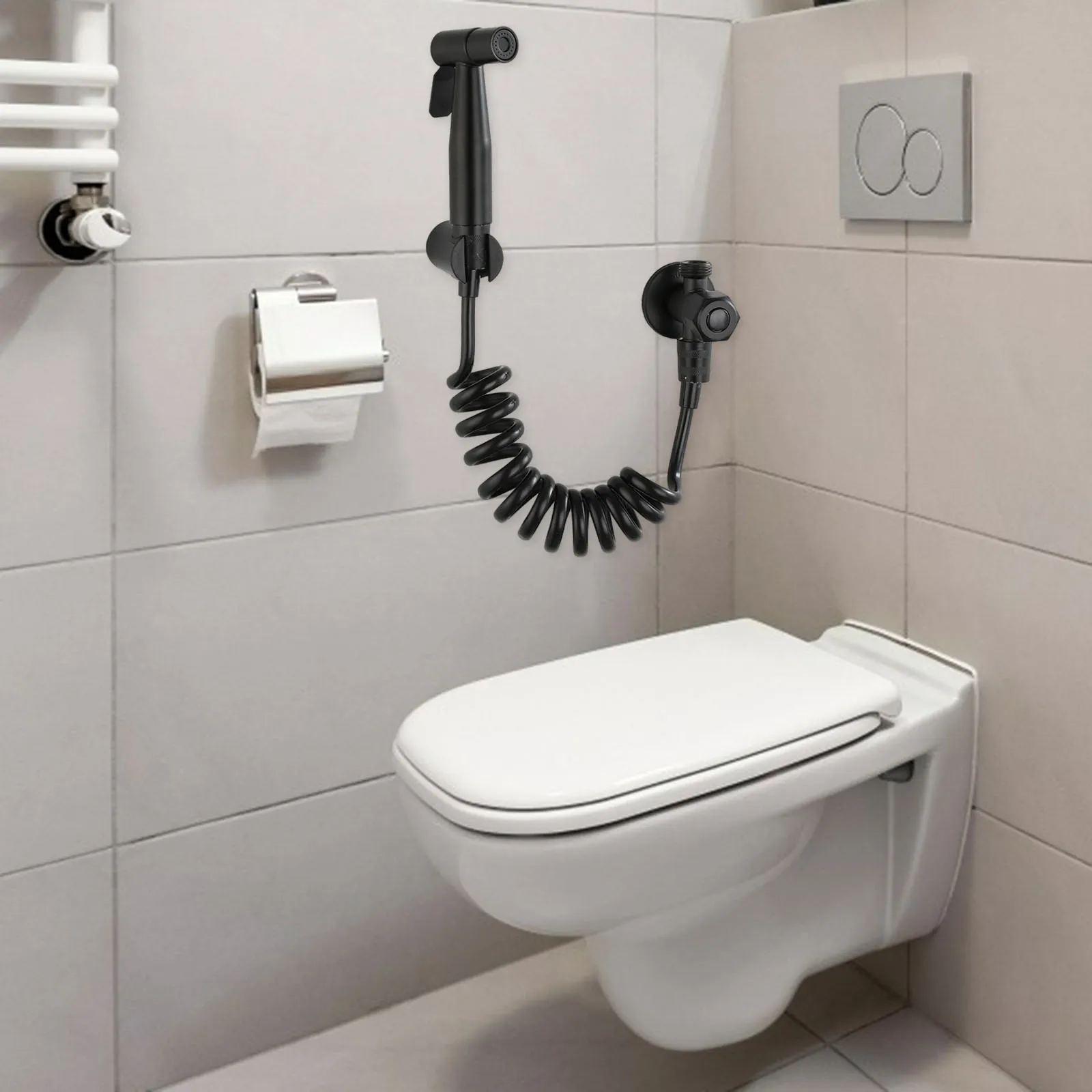 Handheld Bathroom Toilet Bidet Shower Spray Water Divider Sprayer Sprinkler Set 