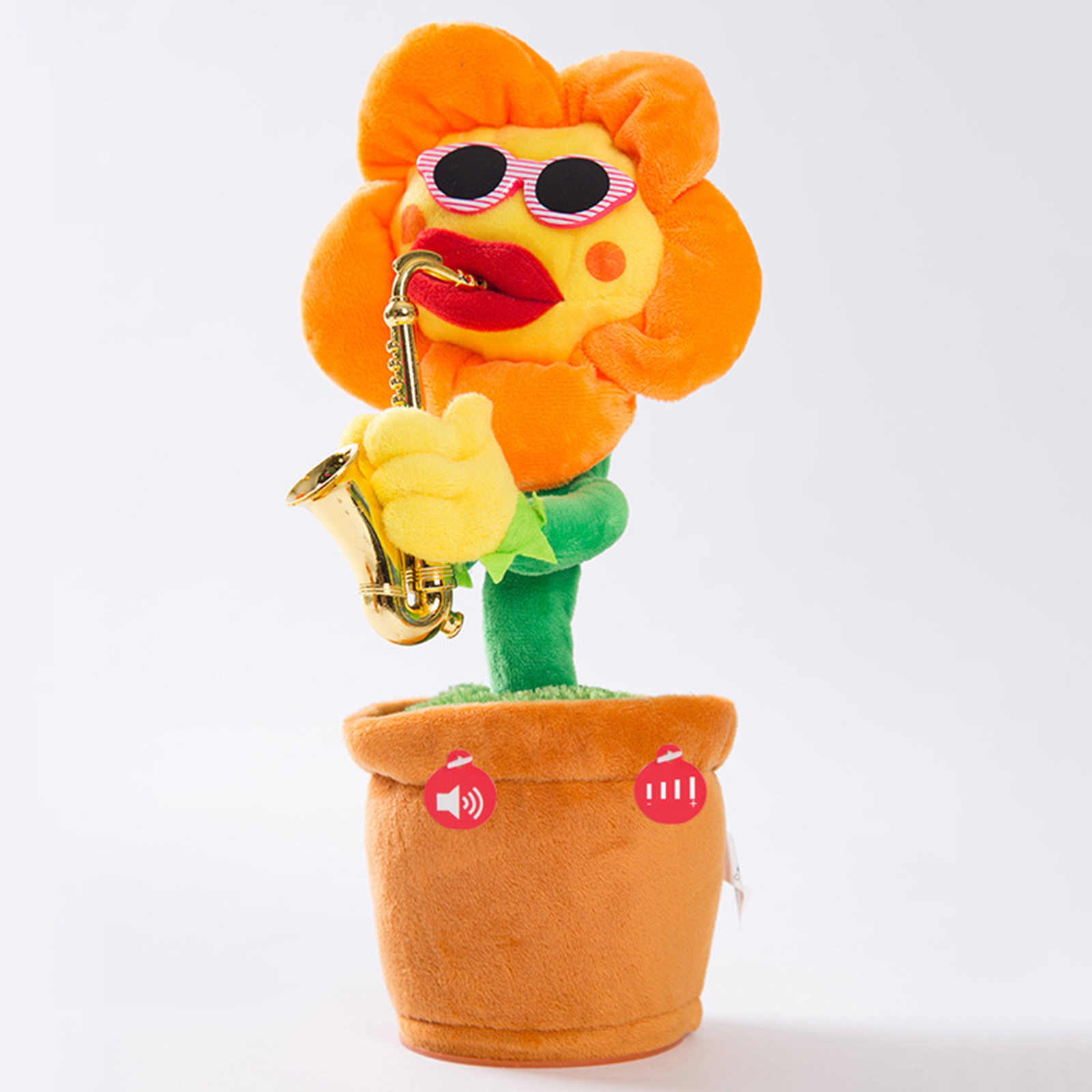 Flowers  Funny Music Plush Toy 120 Songs Battery Powered