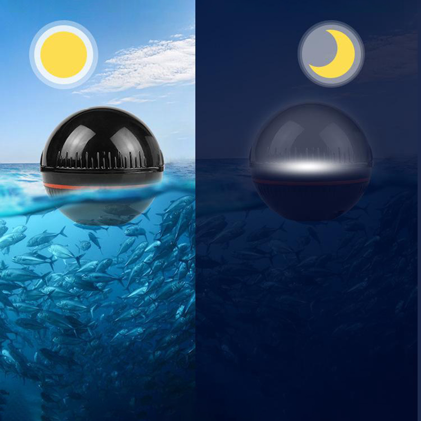 Portable Smartphone  Finder Bluetooth Fishfinder Depth Sonar GPS Fishing